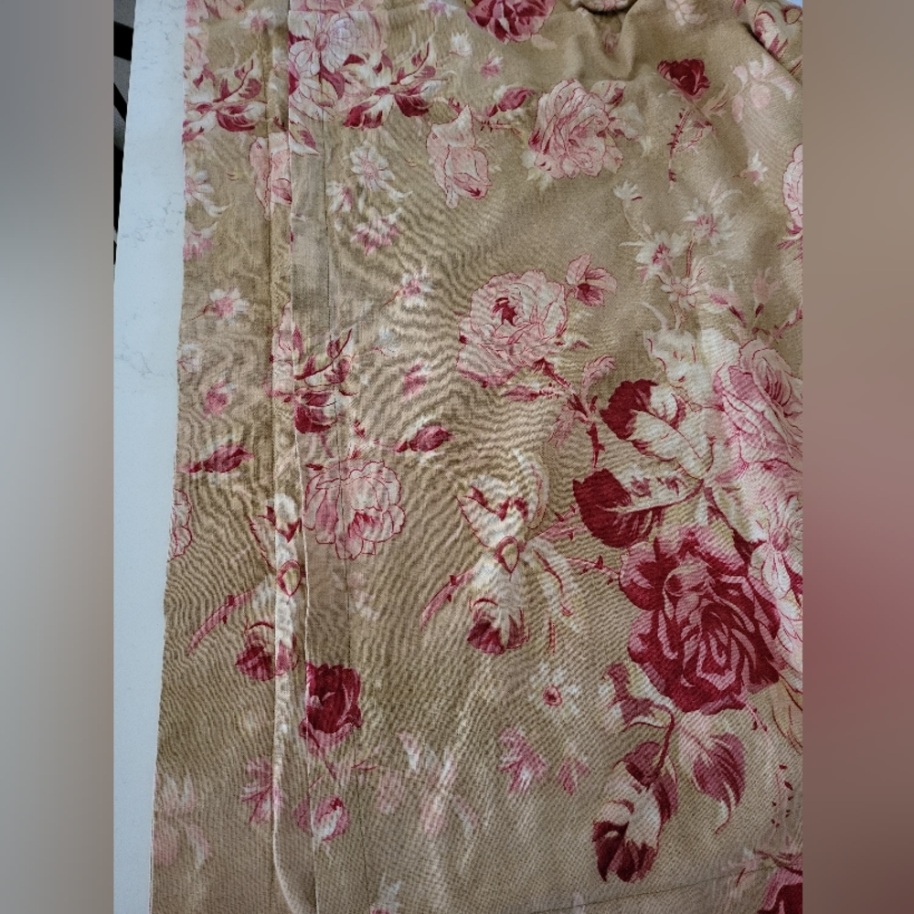Pottery Barn set of 3 Manchester Rose euro square pillow sham vintage floral - Picture 5 of 7